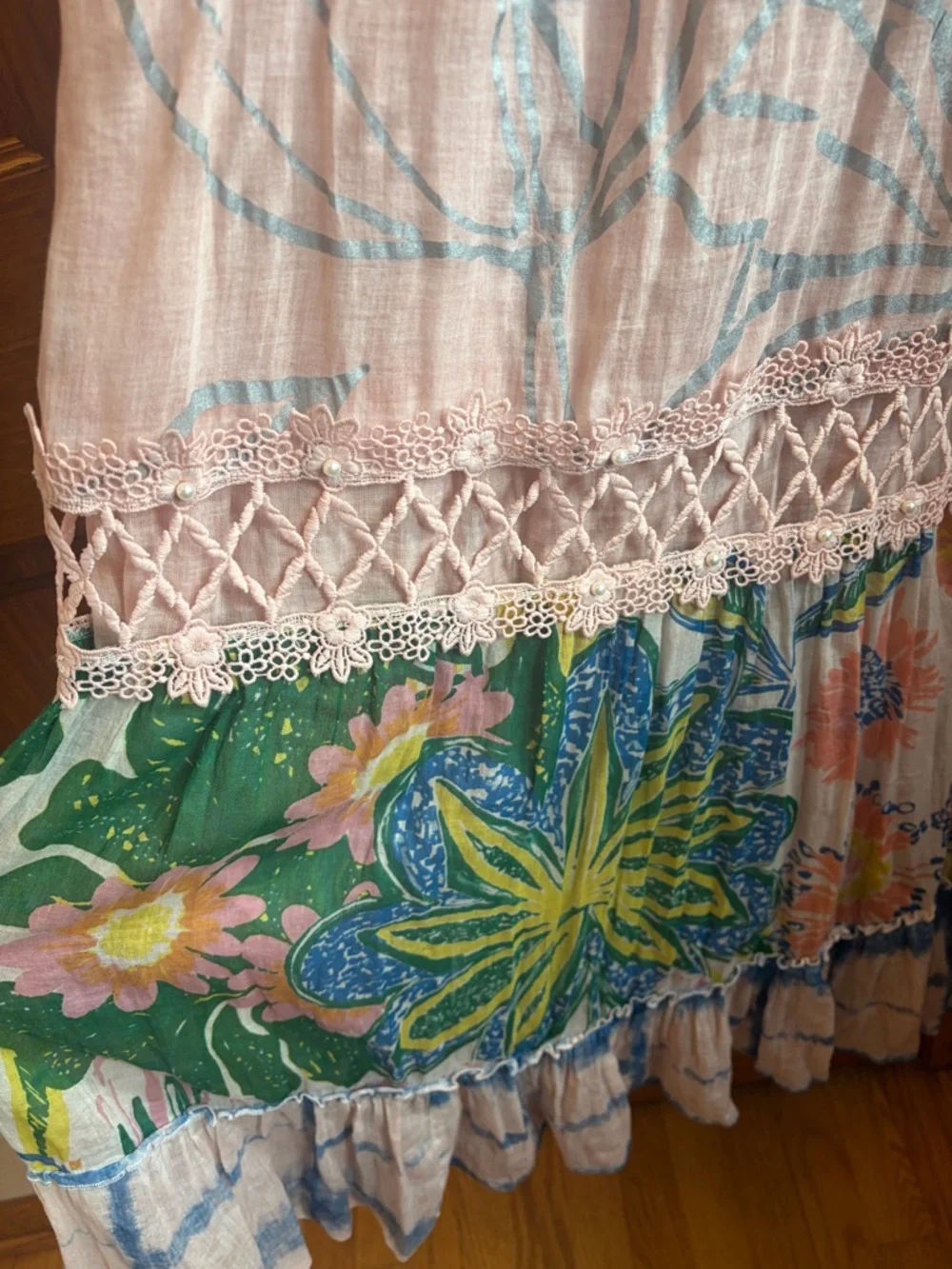 RAGA Boho Beaded Sequin Embellished Maxi Dress S Excellent - Picture 5 of 6